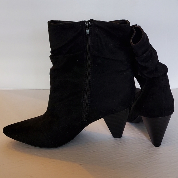 Ladies slouch suede effect boot - Picture 2 of 3